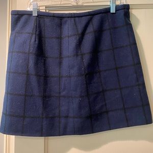 Madewell wool blend mini skirt